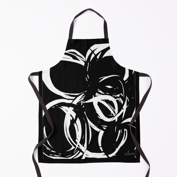 Item preview, Abstract Black & White Circles 11920 designed and sold by mandalafractal.