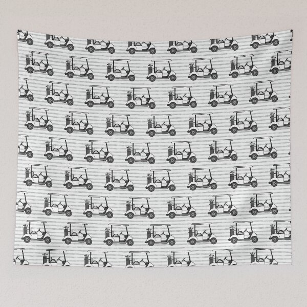 Item preview, Golf Carts - Gray Stripes designed and sold by littlearrow.