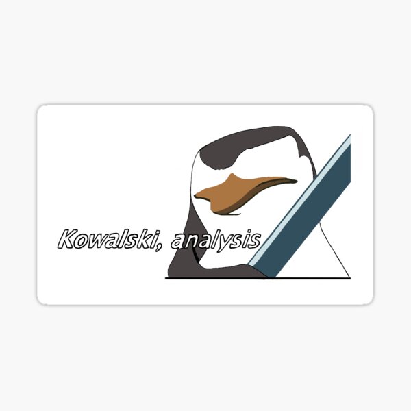 kowalski, analysis Sticker