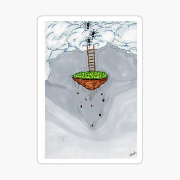 Into the Clouds Sticker