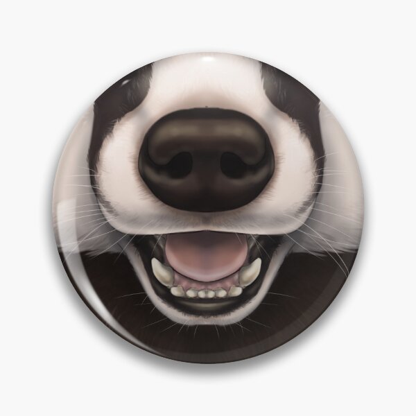 Item preview, European Badger Face designed and sold by SidianArts.