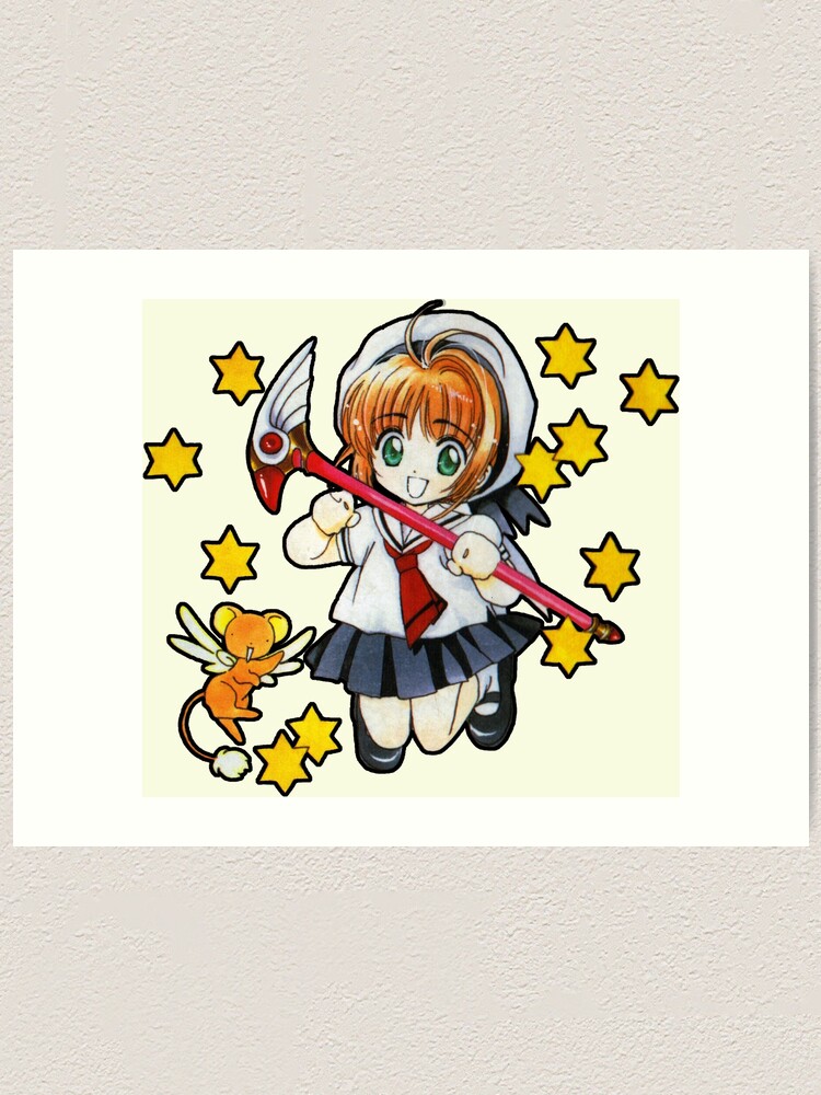 Japanese Cartoon Cardcaptor Tops Anime Sakura Card Captor Kero