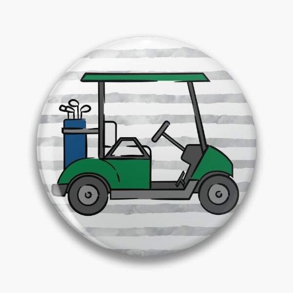 Item preview, Golf Carts - Green and Blue on Gray Stripes designed and sold by littlearrow.