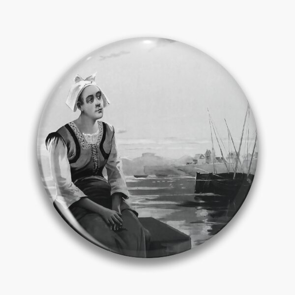Item preview, Bains de Mer de Bretagne Noire vintage travel poster designed and sold by stickart-marek.