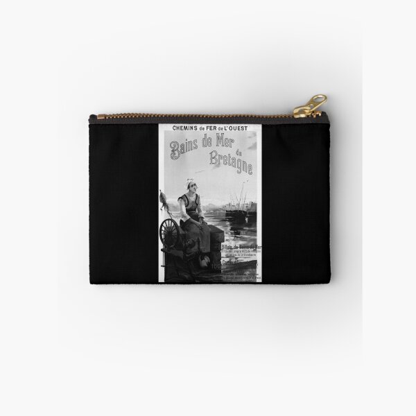 Item preview, Bains de Mer de Bretagne Noire vintage travel poster designed and sold by stickart-marek.