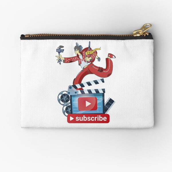 Youtube Video Zipper Pouches Redbubble - kazuin roblox wiki video to get robux