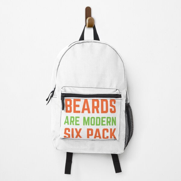 Item preview, Beards are modern six pack (Orange Green) designed and sold by bumperapparels.