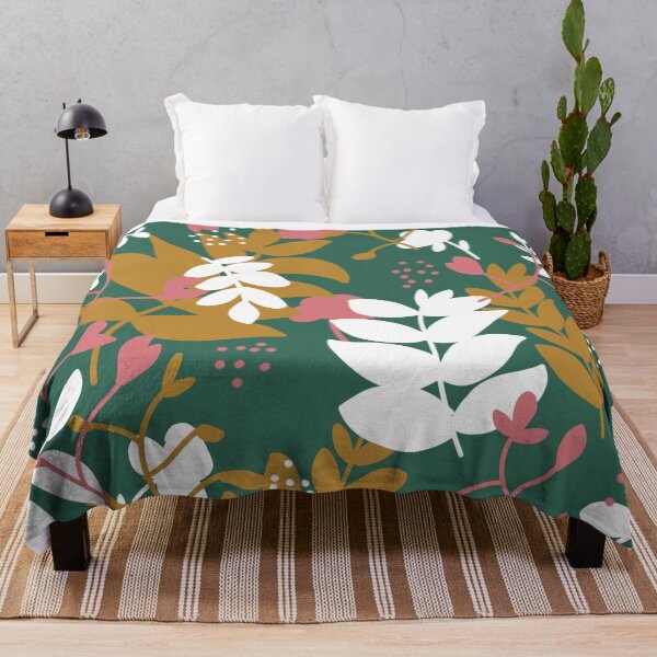 Item preview, Floral Foliage Print Green designed and sold by JnetLively.