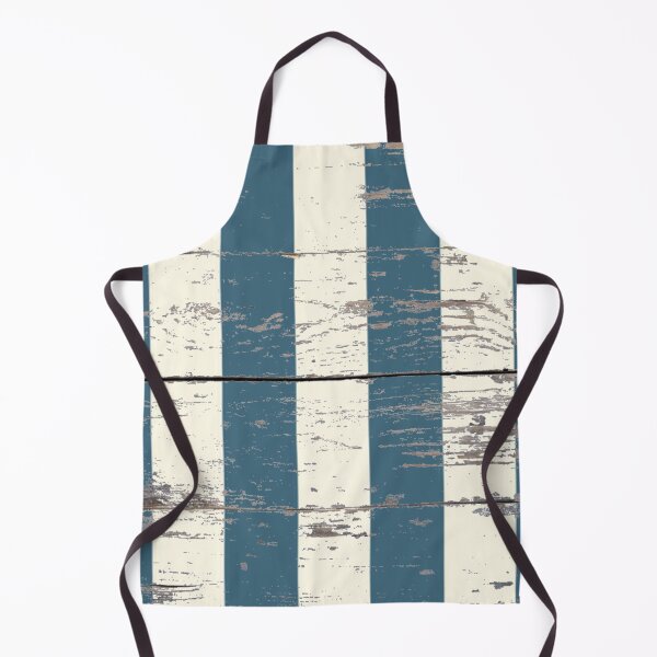 Item preview, Preppy Woodgrain Beach Nautical Navy Blue and White Stripe  designed and sold by LEILA ART SPACE.