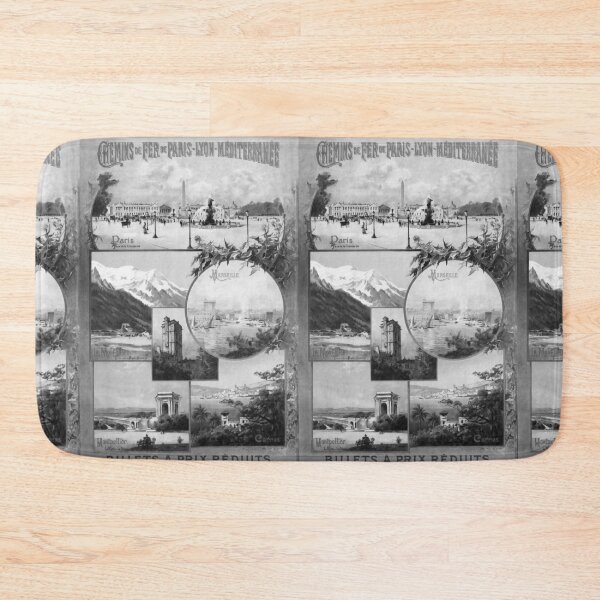 Item preview, PLM Paris Lyon Mediterranee Noire vintage travel poster designed and sold by stickart-marek.