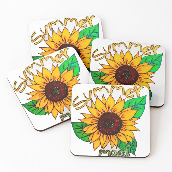 Item preview, Sunflower summer mood good vibes illustration designed and sold by Adri Graterol.