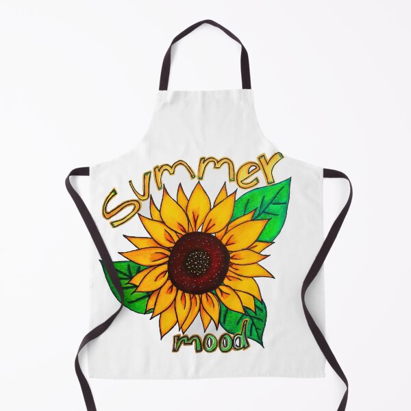Item preview, Sunflower summer mood good vibes illustration designed and sold by Adri Graterol.