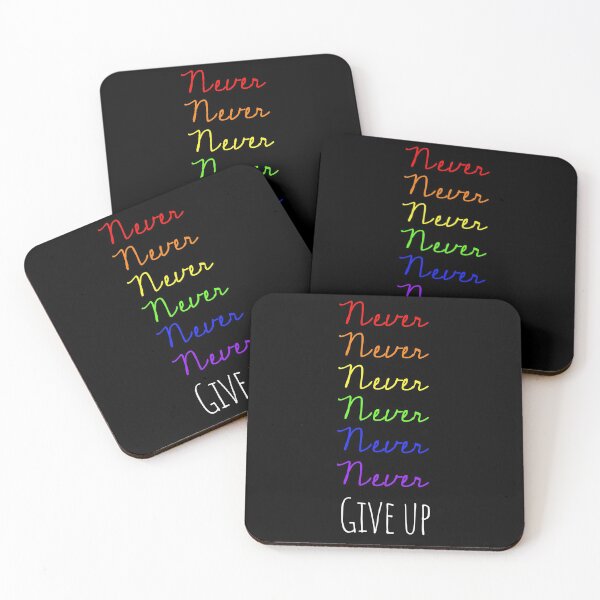 Item preview,  Never never never never Give Up  designed and sold by Flip & Flop.