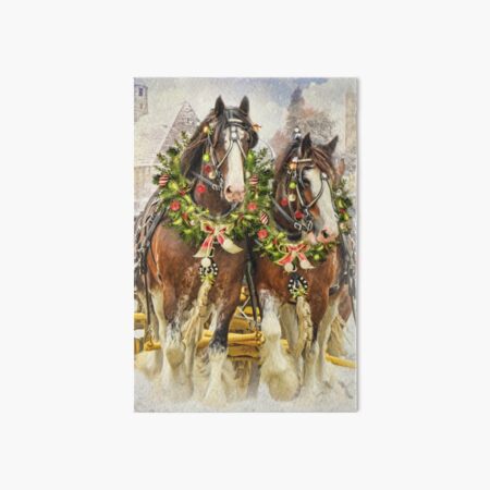 Item preview, Christmas Clydesdales designed and sold by Trudi's Images.