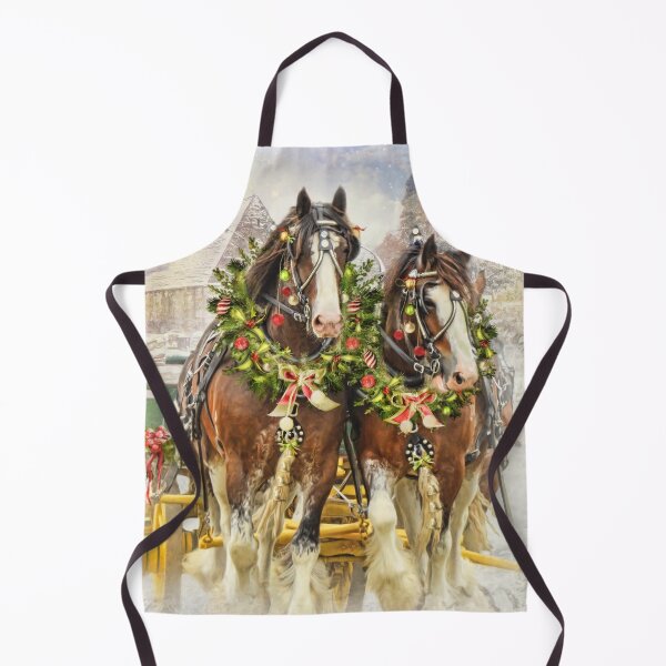 Item preview, Christmas Clydesdales designed and sold by Trudi's Images.