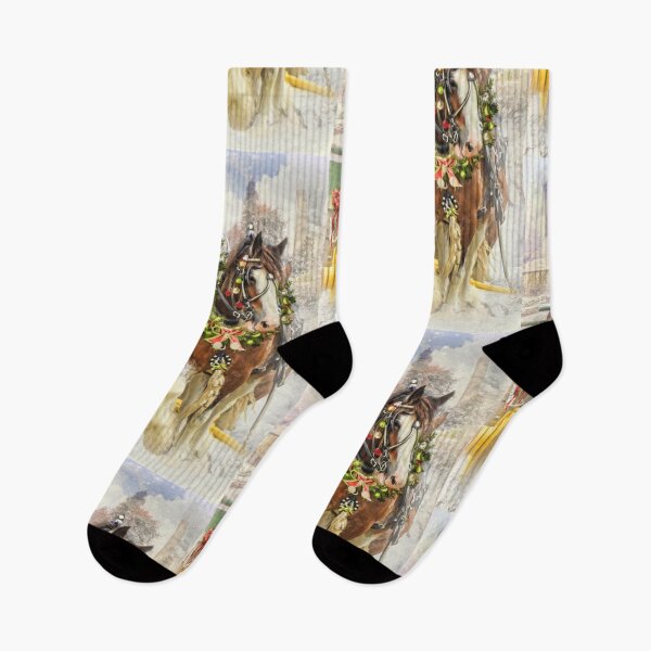 Item preview, Christmas Clydesdales designed and sold by Trudi's Images.