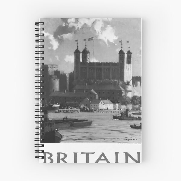 Item preview, Britain Noire vintage travel poster designed and sold by stickart-marek.