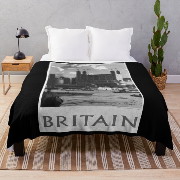 Item preview, Britain Noire vintage travel poster designed and sold by stickart-marek.