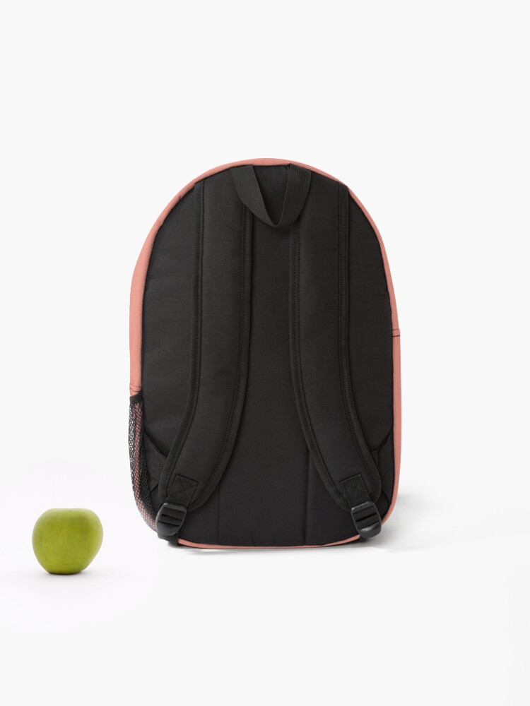 peach color backpack