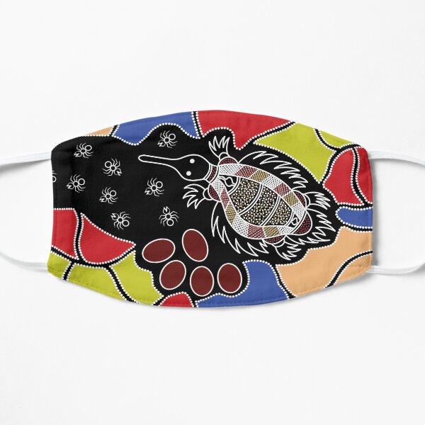 Authentic Aboriginal Art - Echidna Dreaming (Ant Eater) Flat Mask