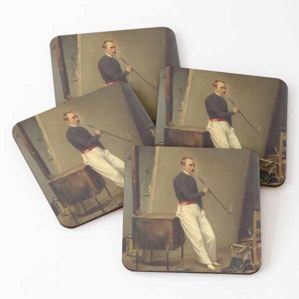 Item preview, Horace Vernet, Self-Portrait with Pipe - Horace Vernet designed and sold by themasters.