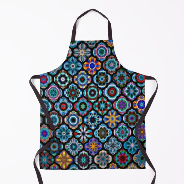 Item preview, Moroccan tile glowing pattern designed and sold by Red Witch Art.