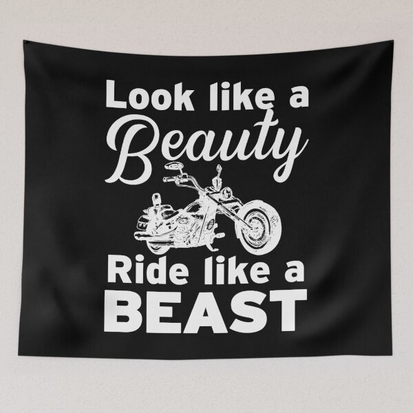 Item preview, Look Like A Beauty Ride Like A Beast designed and sold by WildHoneyDesign.