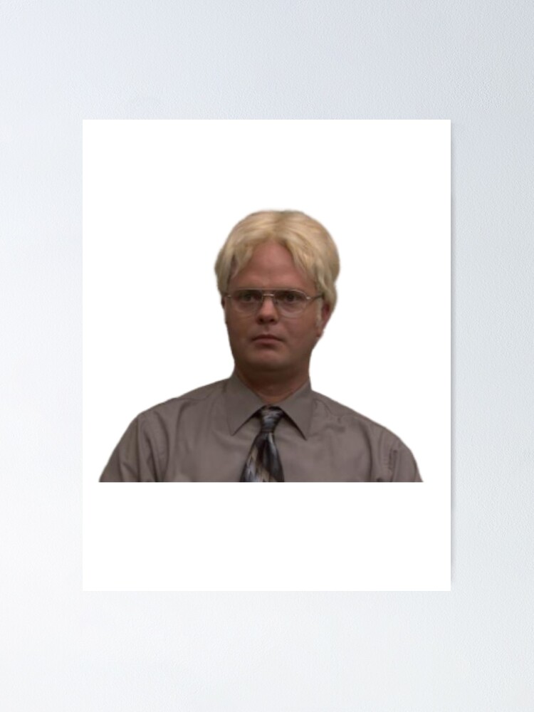 Dwight Schrute with blonde hair | Poster