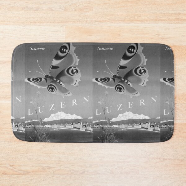 Item preview, Luzern Schweiz Noire vintage travel poster designed and sold by stickart-marek.
