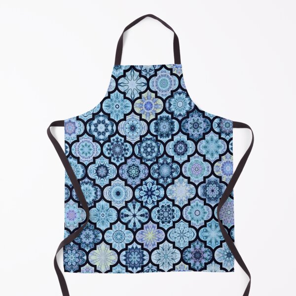 Item preview, Moroccan Tile Pattern Blue designed and sold by Red Witch Art.