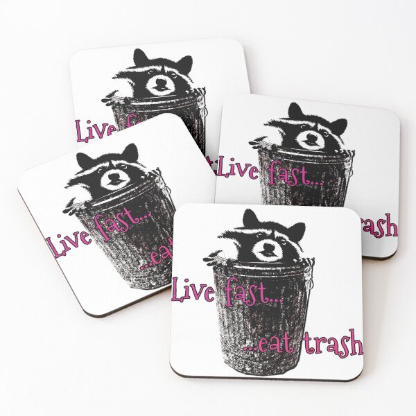 Item preview, Live Fast Eat Trash designed and sold by funhousejen.