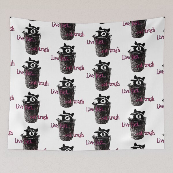 Item preview, Live Fast Eat Trash designed and sold by funhousejen.