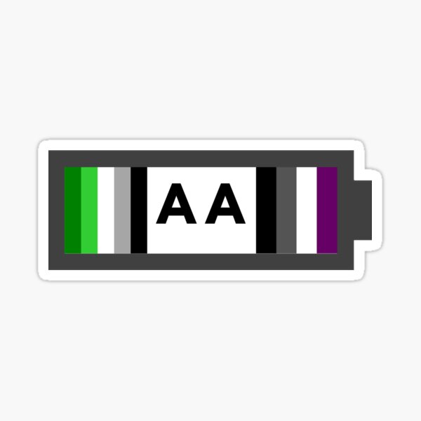 Double A Pride (Aromantic & Asexual) Sticker