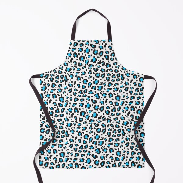 Item preview, Bright Blue, Black and White Leopard Print All Over Animal Pattern designed and sold by Bumblefuzzies.