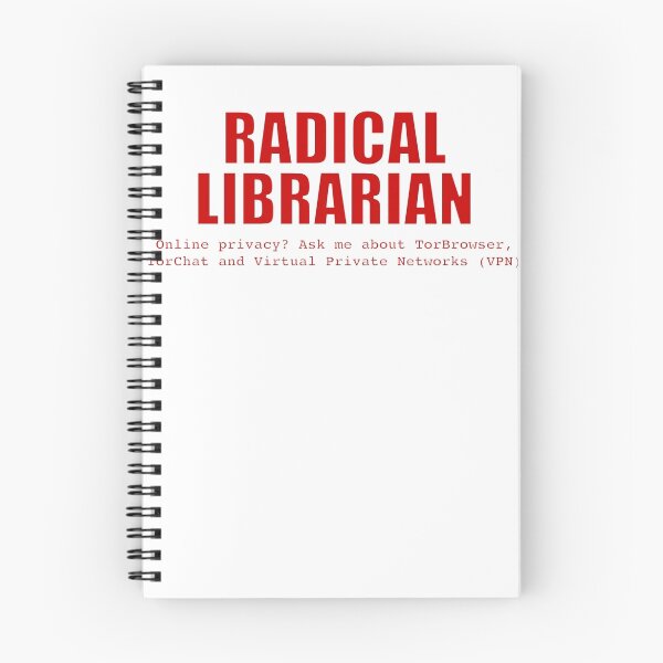 Item preview, Radical Librarian (Red) - Online privacy designed and sold by pcaffin.