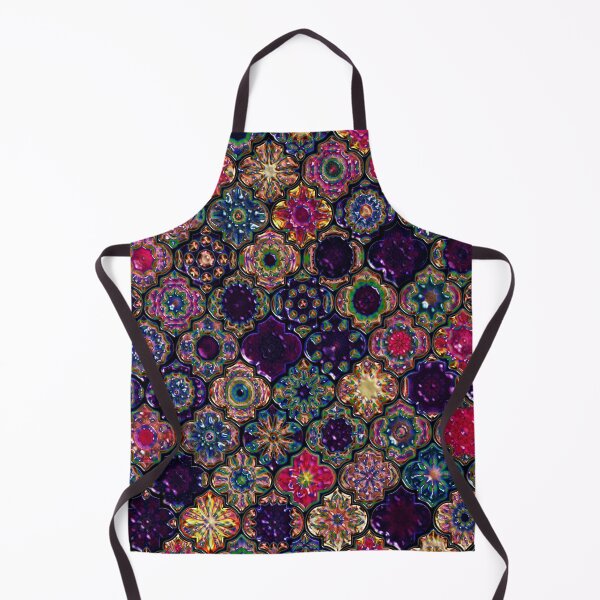 Item preview, Moroccan Tile pattern, metallic designed and sold by Red Witch Art.