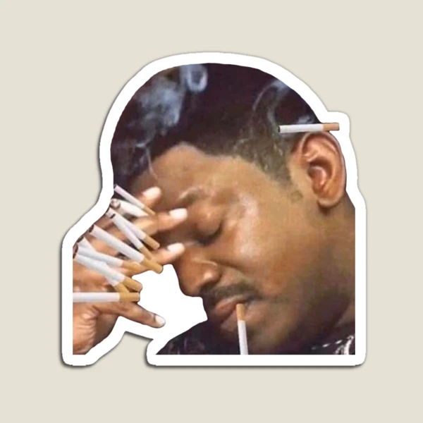 annoyed guy smoking cigarettes meme