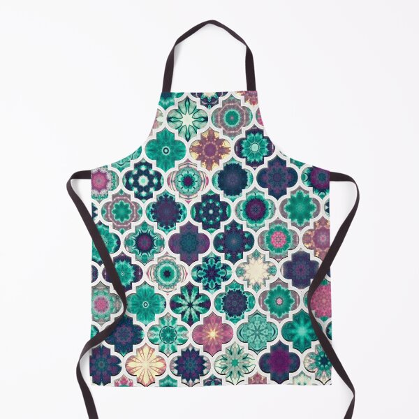 Item preview, Moroccan Tile Pattern Teal designed and sold by Red Witch Art.