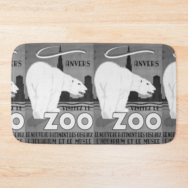 Item preview, Visitez le Zoo Anvers Noire vintage travel poster designed and sold by stickart-marek.