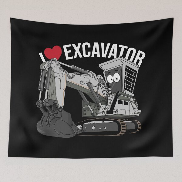 Item preview, I love Excavator Forever designed and sold by damnoverload.
