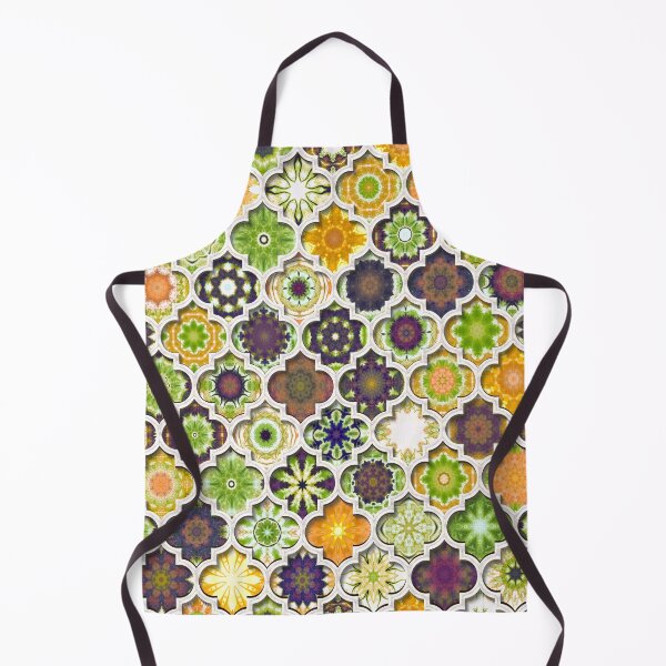 Item preview, Moroccan Tile pattern Green designed and sold by Red Witch Art.