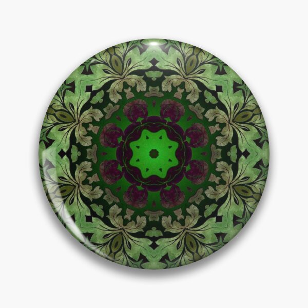 Artikelvorschau, Kunstböhmisches Druckwaldgrün Mandala der Renaissancekunst entworfen und verkauft von LEILA ART SPACE.