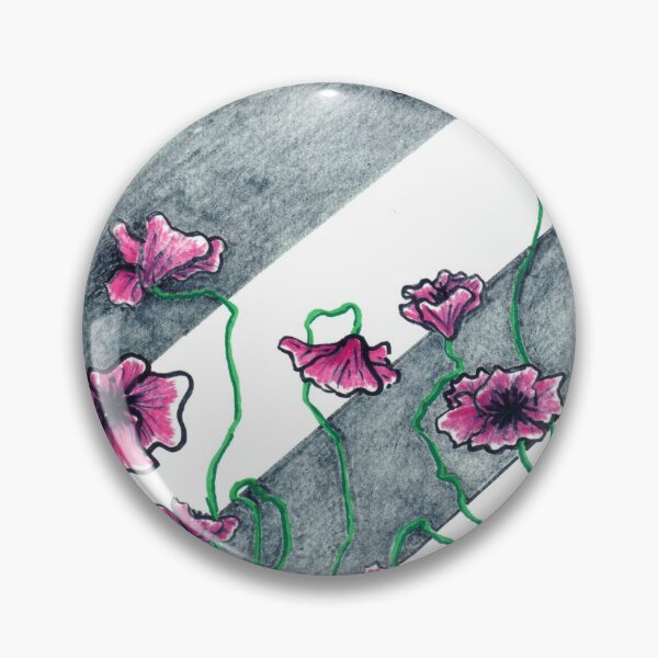 Item preview, Poppies and Diagonal Stripes designed and sold by Nalinne Jones.