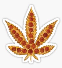WEED PIZZA Sticker