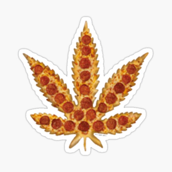 WEED PIZZA Sticker