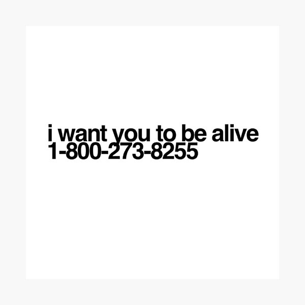 Item preview, I want you to be alive.  designed and sold by 444abigaill.