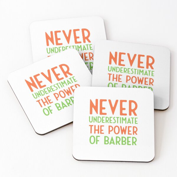 Item preview, Never understimate the power of barber designed and sold by bumperapparels.