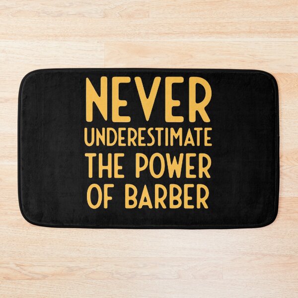 Item preview, Never underestimate power of barber designed and sold by bumperapparels.
