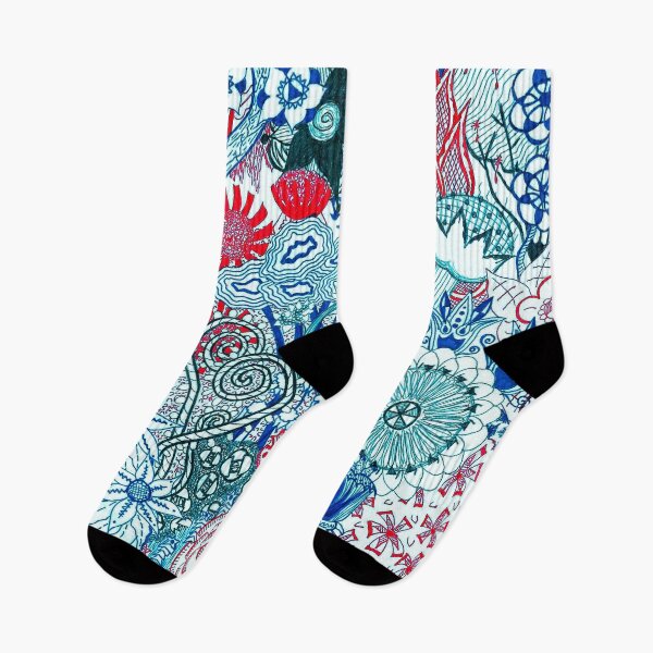 Item preview, Floral Jungle Blue designed and sold by The Rage Garden.