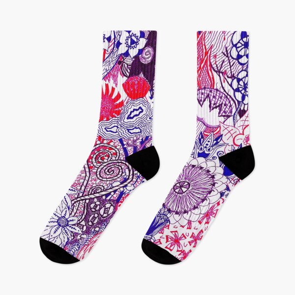 Item preview, Floral Jungle Purple  designed and sold by The Rage Garden.